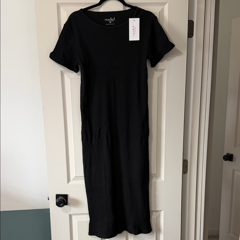 Isabel Maternity by Ingrid & Isabel Black Midi Dress